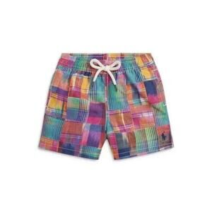 Ralph Lauren Baby Traveler Ikat Patchwork Swim Trunks Size 9-12 M